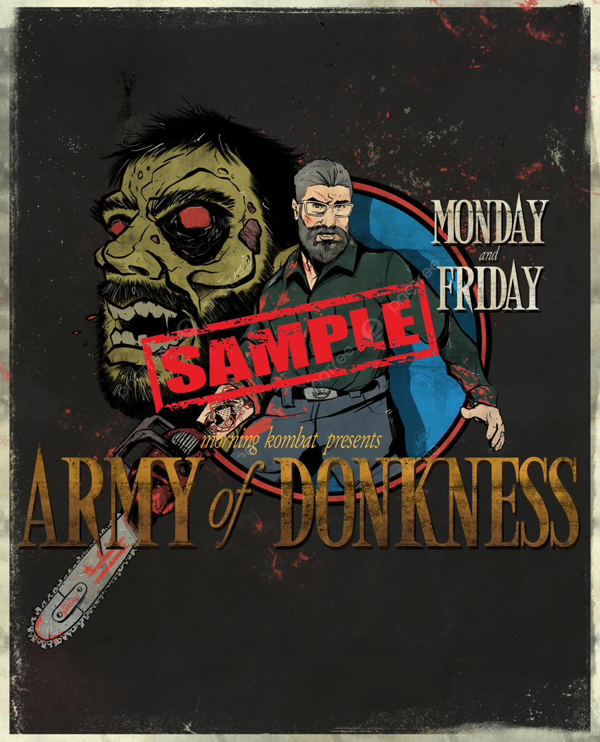 Army of Donkness Autographed Poster