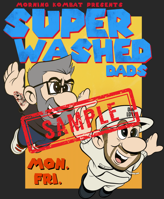 Super Washed Dads Autographed Poster